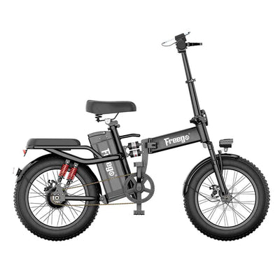 Freego Foldable Electric Bike with 20AH Battery, 16"×3.0" Tire - T1